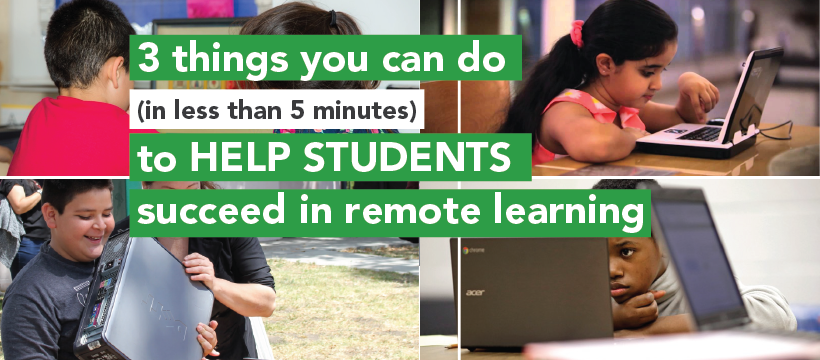 3 things you can do to help students succeed in remote learning